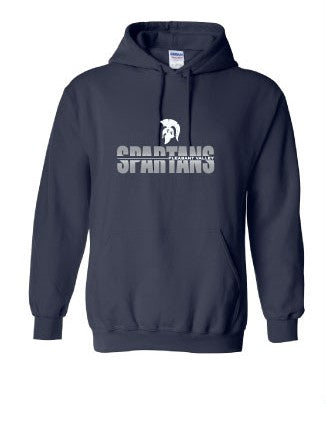 Hoodie - Split Spartan - Navy