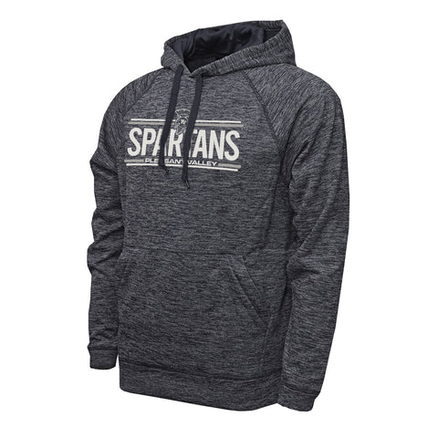 Navy BAW Vintage Heather Hoodie - Spartans with Lines Logo - Youth & Adult Sizes