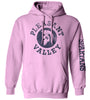Hooded Sweatshirt with circular logo-Grey, Pink, or White - Youth & Adult sizes