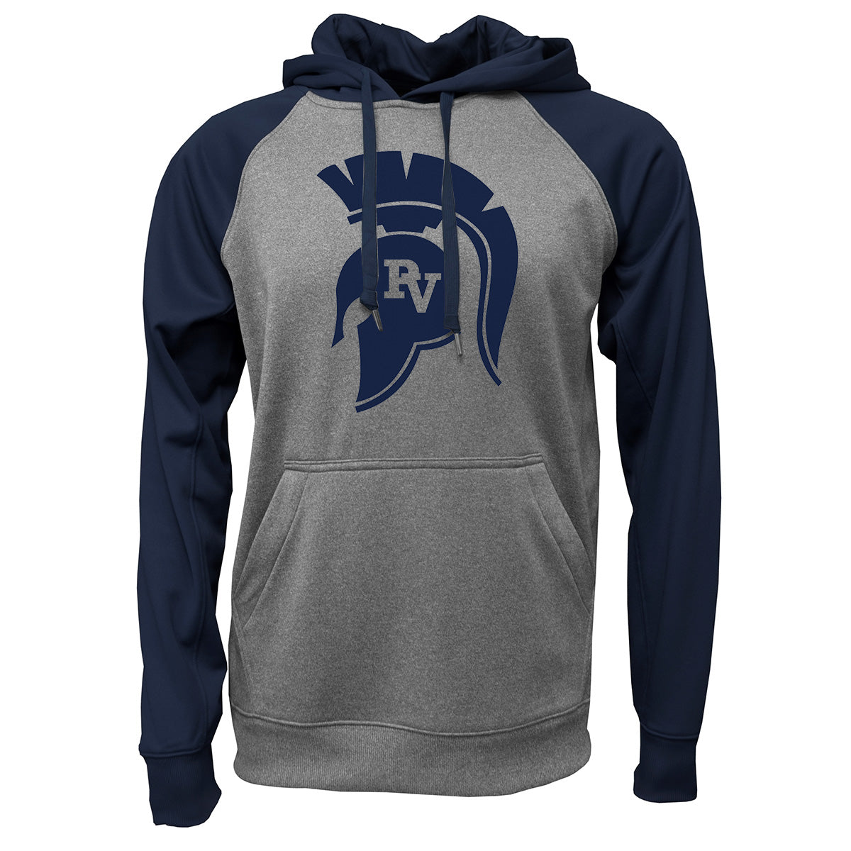 BAW Raglan Hoodie-Spartan Head