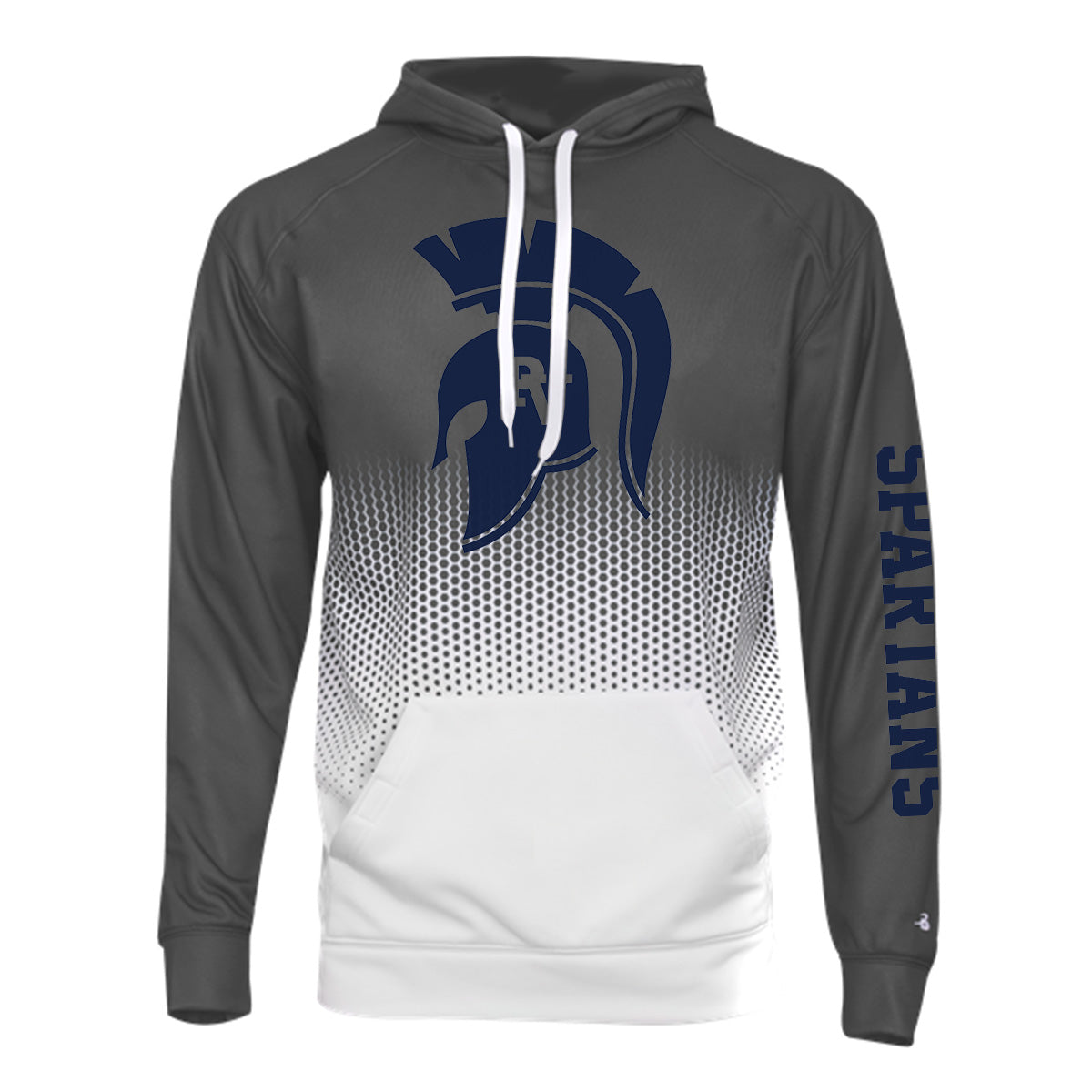 Badger Hex 2.0 Hoodie-Large Spartan Head