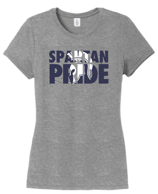 Ladies District Triblend Tee- Spartan Pride