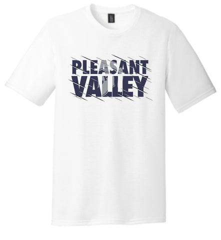 District Made Triblend T-shirt with Spartan Pride Logo - White (Youth & Adult sizes available)
