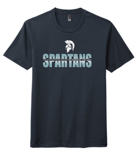 District Triblend Tee- Split Spartan