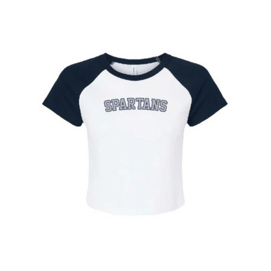 NEW! Baseball Tee - SS Cropped - Bases Covered