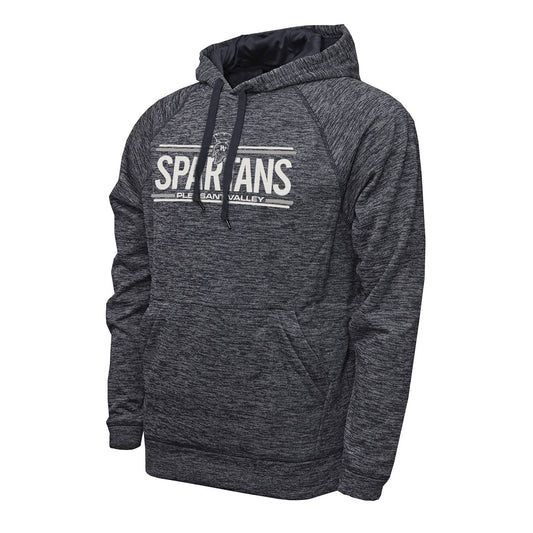 Navy BAW Vintage Heather Hoodie - Spartans with LINES