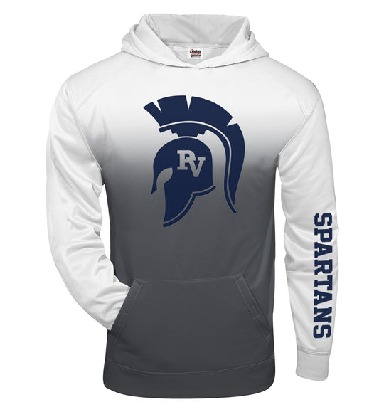 Badger Ombre Hoodie-Spartan Head