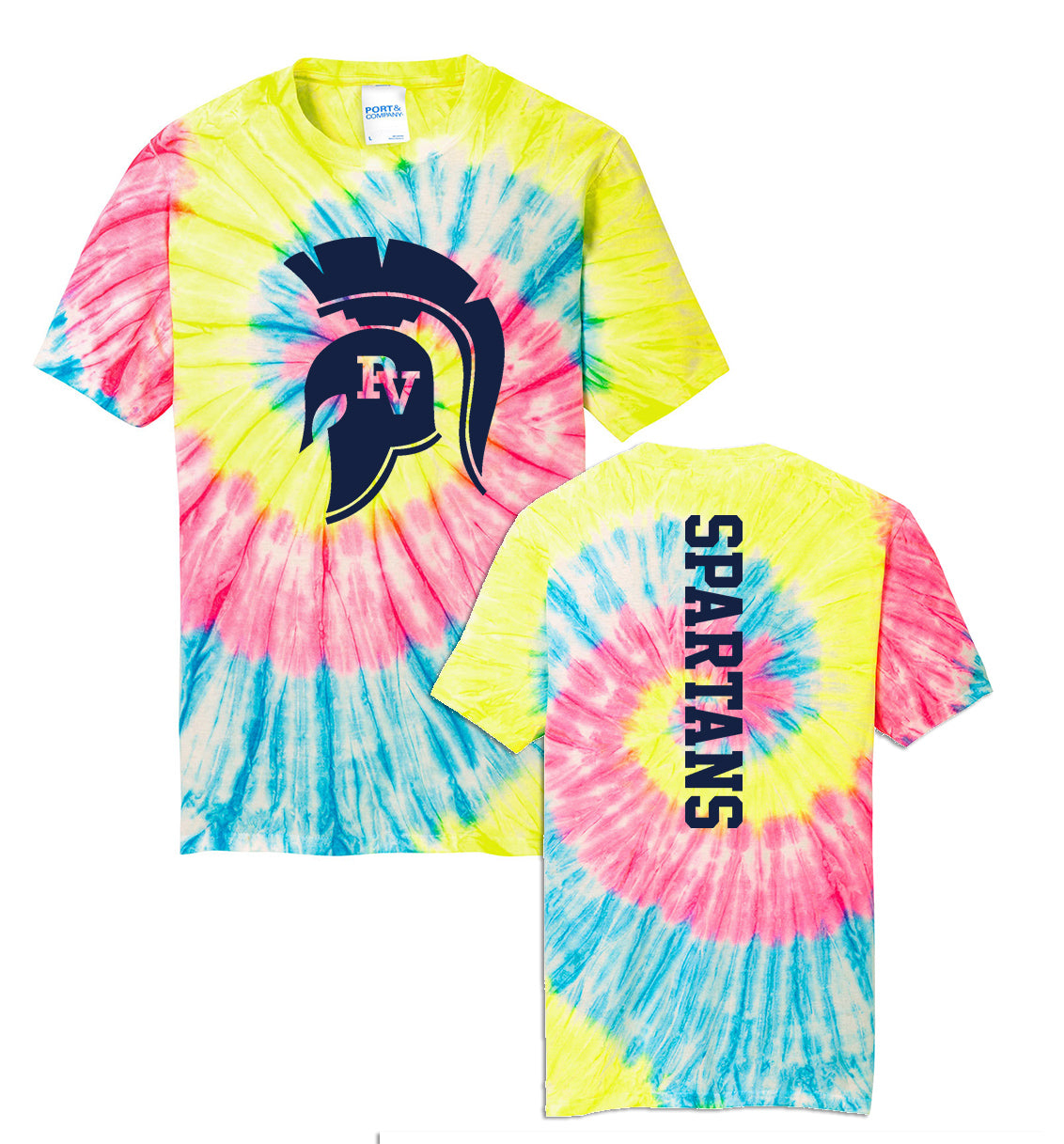 Tie-Dye T-shirt - Spartan Head