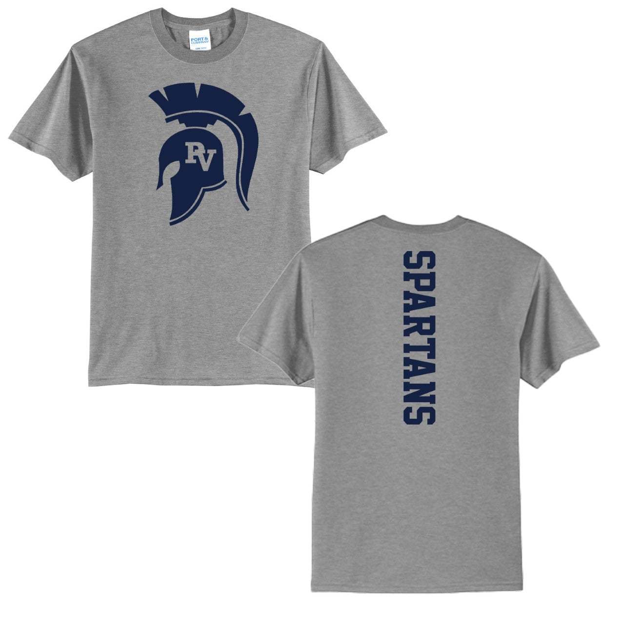 Youth Tee - Spartan Head - Grey